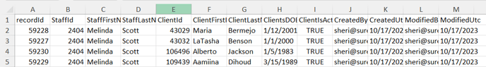 Client Assignment Screenshot